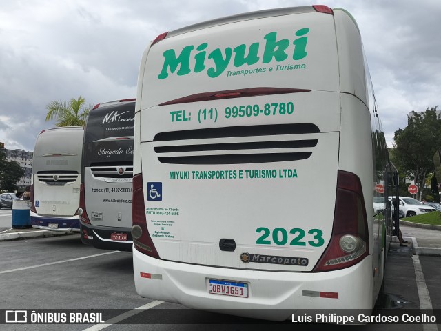 Miyuki Transportes e Turismo 2023 na cidade de Aparecida, São Paulo, Brasil, por Luis Philippe Cardoso Coelho. Número da foto: #13086582.