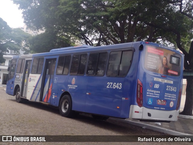 BB Transportes e Turismo 27.643 na cidade de São Paulo, São Paulo, Brasil, por Rafael Lopes de Oliveira. Número da foto: #13084508.