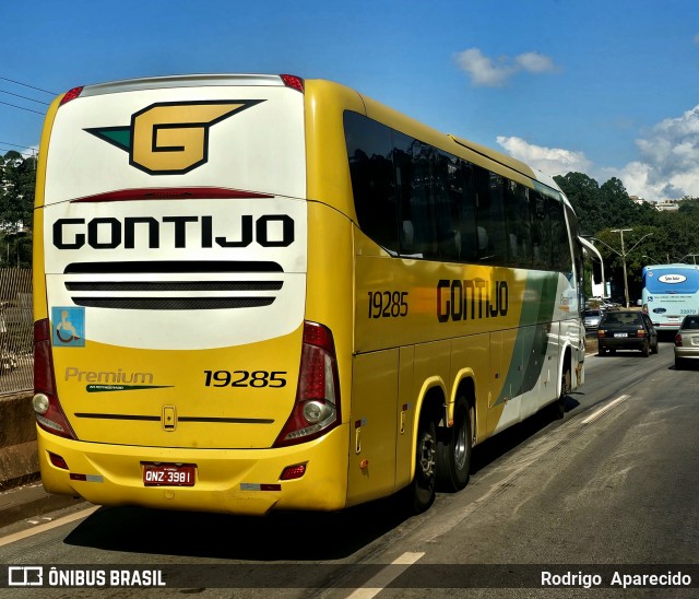 Empresa Gontijo de Transportes 19285 na cidade de Conselheiro Lafaiete, Minas Gerais, Brasil, por Rodrigo  Aparecido. Número da foto: #13086346.