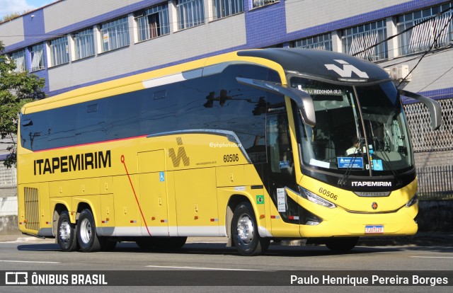 Viação Nova Itapemirim 60506 na cidade de Volta Redonda, Rio de Janeiro, Brasil, por Paulo Henrique Pereira Borges. Número da foto: #13086386.