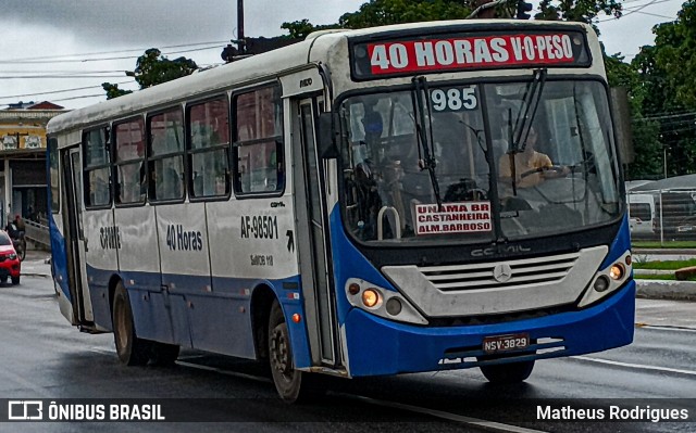 Viação Forte AF-98501 na cidade de Belém, Pará, Brasil, por Matheus Rodrigues. Número da foto: #13085178.