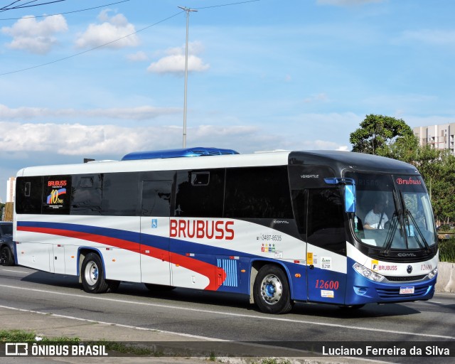 Brubuss Transportes 12600 na cidade de São Paulo, São Paulo, Brasil, por Luciano Ferreira da Silva. Número da foto: #13085628.