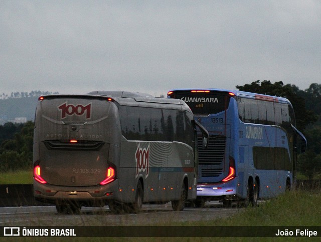 Auto Viação 1001 RJ 108.329 na cidade de Canas, São Paulo, Brasil, por João Felipe. Número da foto: #13085467.
