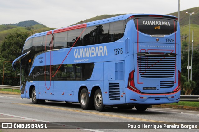UTIL - União Transporte Interestadual de Luxo 13516 na cidade de Barra do Piraí, Rio de Janeiro, Brasil, por Paulo Henrique Pereira Borges. Número da foto: #13087584.