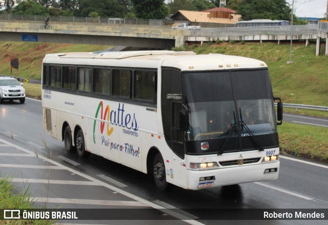 Mattes Transportes 9907 na cidade de Marília, São Paulo, Brasil, por Roberto Mendes. Número da foto: #13088620.