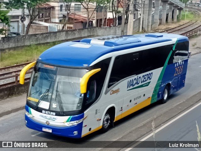 Viação Cedro 2533 na cidade de Juiz de Fora, Minas Gerais, Brasil, por Luiz Krolman. Número da foto: #13087338.