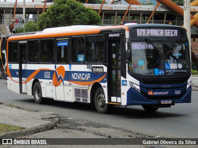 Viação Novacap C51587 na cidade de Rio de Janeiro, Rio de Janeiro, Brasil, por Gabriel Oliveira da Silva. Número da foto: #13088683.