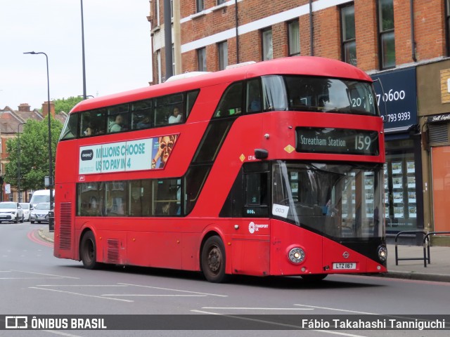 Abellio London Bus Company LT167 na cidade de London, Greater London, Inglaterra, por Fábio Takahashi Tanniguchi. Número da foto: #13087802.
