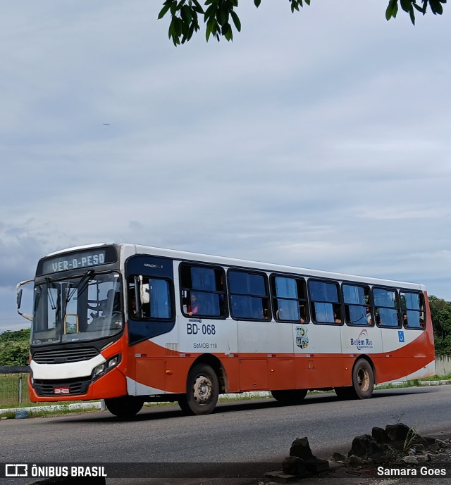 Belém Rio Transportes BD-068 na cidade de Belém, Pará, Brasil, por Samara Goes. Número da foto: #13088602.