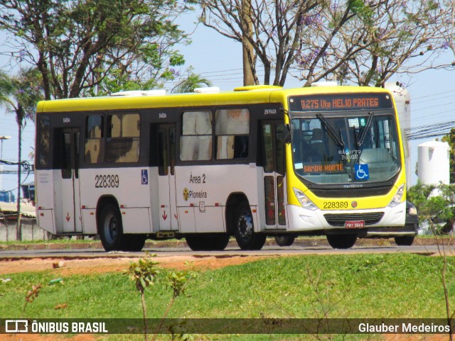 Viação Pioneira 228389 na cidade de Riacho Fundo II, Distrito Federal, Brasil, por Glauber Medeiros. Número da foto: #13087473.