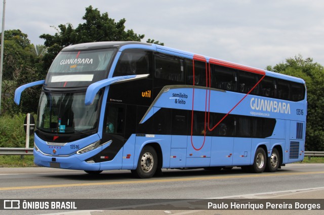 UTIL - União Transporte Interestadual de Luxo 13516 na cidade de Barra do Piraí, Rio de Janeiro, Brasil, por Paulo Henrique Pereira Borges. Número da foto: #13087582.
