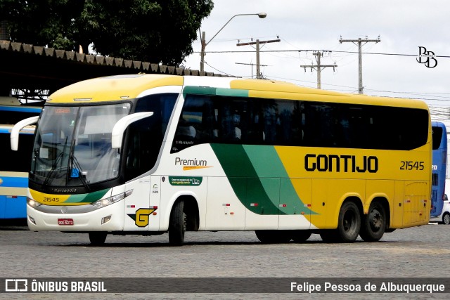 Empresa Gontijo de Transportes 21545 na cidade de Vitória da Conquista, Bahia, Brasil, por Felipe Pessoa de Albuquerque. Número da foto: #13088055.