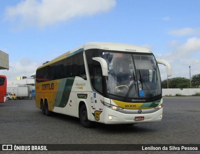 Empresa Gontijo de Transportes 18305 na cidade de Caruaru, Pernambuco, Brasil, por Lenilson da Silva Pessoa. Número da foto: #13087872.