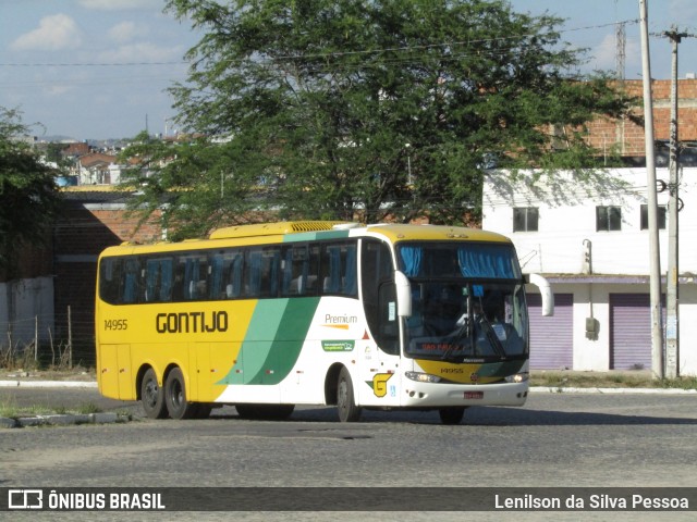 Empresa Gontijo de Transportes 14955 na cidade de Caruaru, Pernambuco, Brasil, por Lenilson da Silva Pessoa. Número da foto: #13088070.