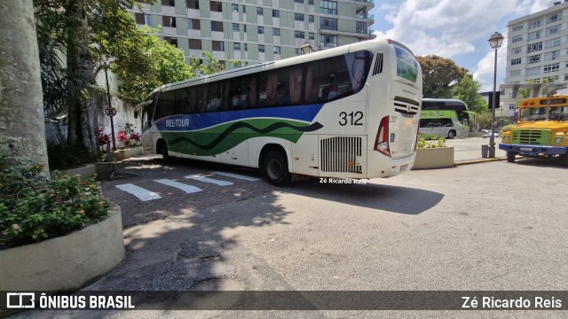 Bel-Tour Transportes e Turismo 312 na cidade de Petrópolis, Rio de Janeiro, Brasil, por Zé Ricardo Reis. Número da foto: #13087355.