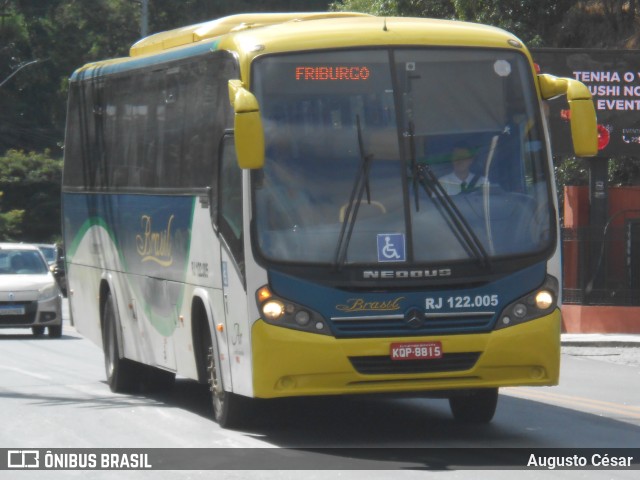 Brasil SA Transporte e Turismo RJ 122.005 na cidade de Nova Friburgo, Rio de Janeiro, Brasil, por Augusto César. Número da foto: #13012002.
