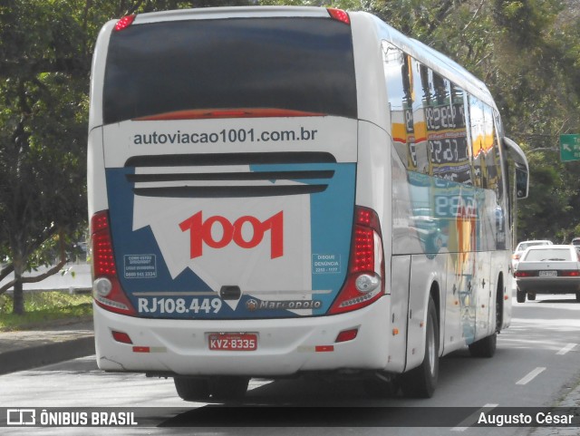 Auto Viação 1001 RJ 108.449 na cidade de Nova Friburgo, Rio de Janeiro, Brasil, por Augusto César. Número da foto: #13011951.