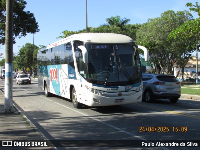 Auto Viação 1001 RJ 108.842 na cidade de Rio das Ostras, Rio de Janeiro, Brasil, por Paulo Alexandre da Silva. Número da foto: #13012927.