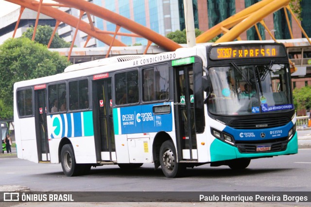 Transportes Campo Grande D53590 na cidade de Rio de Janeiro, Rio de Janeiro, Brasil, por Paulo Henrique Pereira Borges. Número da foto: #13013843.
