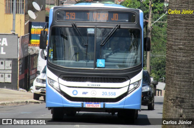 HP Transportes Coletivos 20.558 na cidade de Aparecida de Goiânia, Goiás, Brasil, por Carlos Júnior. Número da foto: #13013043.