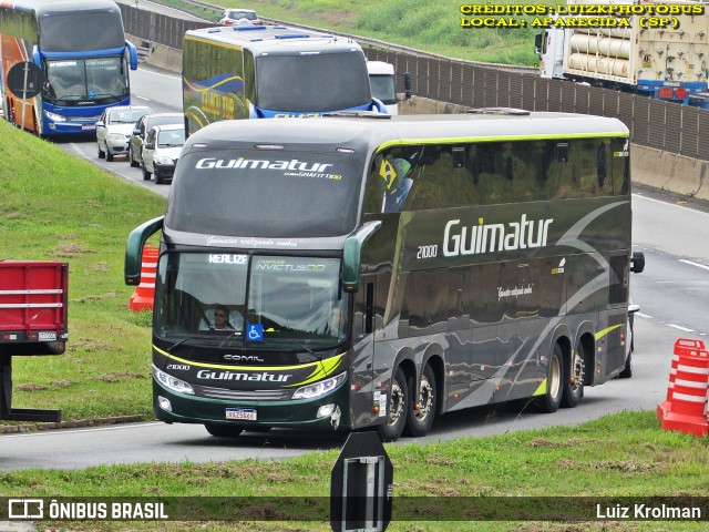 Guimatur Transporte e Turismo 21000 na cidade de Aparecida, São Paulo, Brasil, por Luiz Krolman. Número da foto: #13013757.