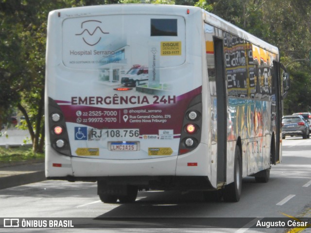 Auto Viação 1001 RJ 108.756 na cidade de Nova Friburgo, Rio de Janeiro, Brasil, por Augusto César. Número da foto: #13011915.