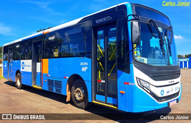 HP Transportes Coletivos 20.594 na cidade de Goiânia, Goiás, Brasil, por Carlos Júnior. Número da foto: #13012935.