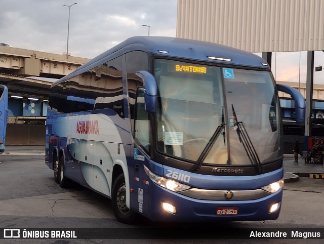 Viação Águia Branca 26110 na cidade de Rio de Janeiro, Rio de Janeiro, Brasil, por Alexandre  Magnus. Número da foto: #13013471.