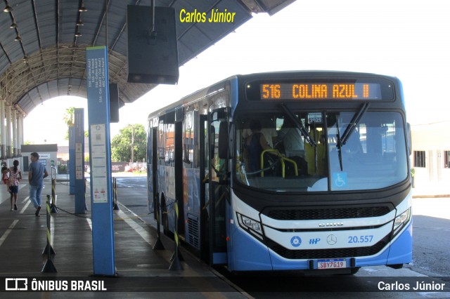 HP Transportes Coletivos 20.557 na cidade de Aparecida de Goiânia, Goiás, Brasil, por Carlos Júnior. Número da foto: #13012968.