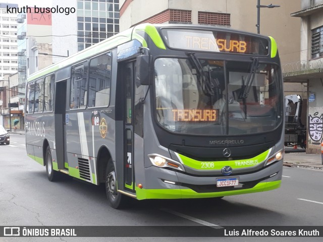 Transbus Cachoeirinha 2308 na cidade de Porto Alegre, Rio Grande do Sul, Brasil, por Luis Alfredo Soares Knuth. Número da foto: #13013005.