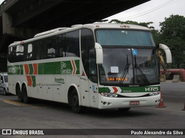 Cia. São Geraldo de Viação 14725 na cidade de Rio de Janeiro, Rio de Janeiro, Brasil, por Paulo Alexandre da Silva. Número da foto: #13012434.