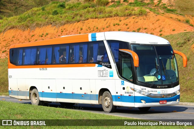 Expresso União 10274 na cidade de Aparecida, São Paulo, Brasil, por Paulo Henrique Pereira Borges. Número da foto: #13013578.