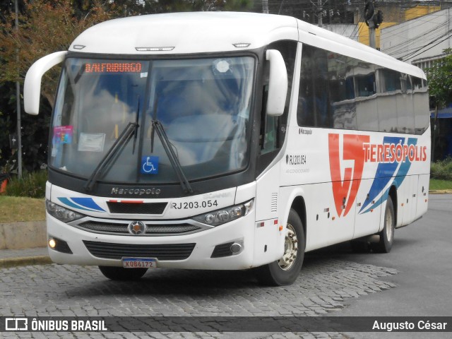Viação Teresópolis RJ 203.054 na cidade de Nova Friburgo, Rio de Janeiro, Brasil, por Augusto César. Número da foto: #13011887.