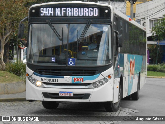 Auto Viação 1001 RJ 108.831 na cidade de Nova Friburgo, Rio de Janeiro, Brasil, por Augusto César. Número da foto: #13011886.