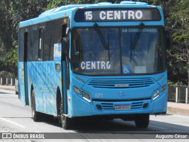 FAOL - Friburgo Auto Ônibus 571 na cidade de Nova Friburgo, Rio de Janeiro, Brasil, por Augusto César. Número da foto: #13012014.