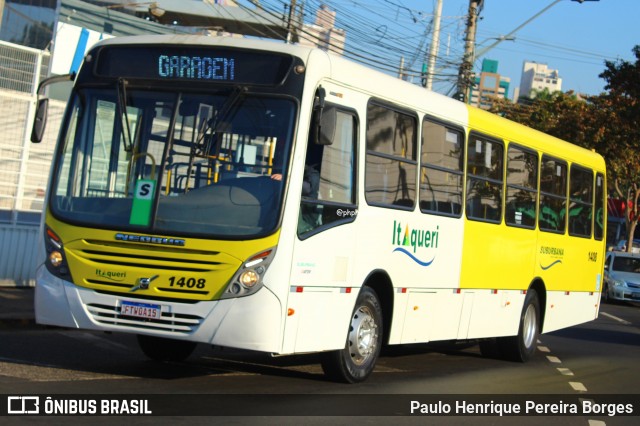 Viação Itaqueri 1408 na cidade de Piracicaba, São Paulo, Brasil, por Paulo Henrique Pereira Borges. Número da foto: #13013498.
