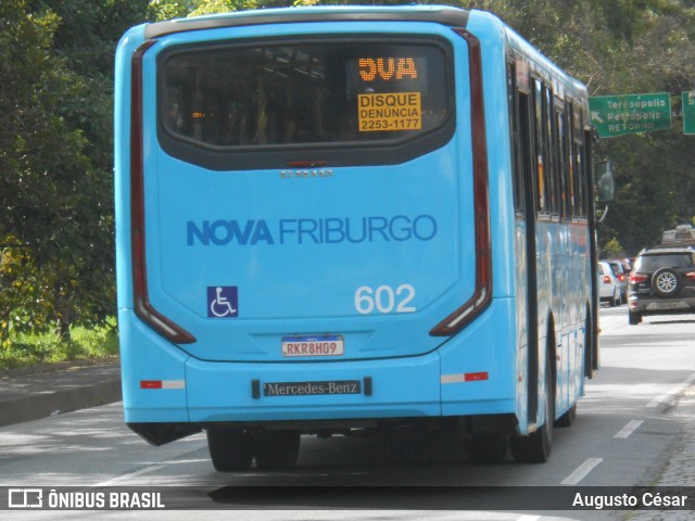 FAOL - Friburgo Auto Ônibus 602 na cidade de Nova Friburgo, Rio de Janeiro, Brasil, por Augusto César. Número da foto: #13011932.
