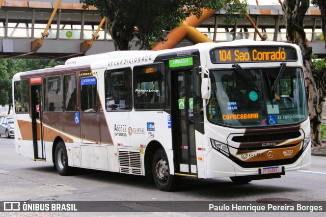 Erig Transportes > Gire Transportes A63522 na cidade de Rio de Janeiro, Rio de Janeiro, Brasil, por Paulo Henrique Pereira Borges. Número da foto: #13011621.