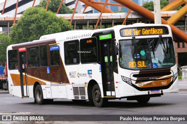 Erig Transportes > Gire Transportes A63517 na cidade de Rio de Janeiro, Rio de Janeiro, Brasil, por Paulo Henrique Pereira Borges. Número da foto: #13011620.