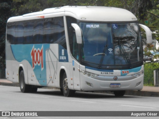 Auto Viação 1001 RJ 108.746 na cidade de Nova Friburgo, Rio de Janeiro, Brasil, por Augusto César. Número da foto: #13012031.