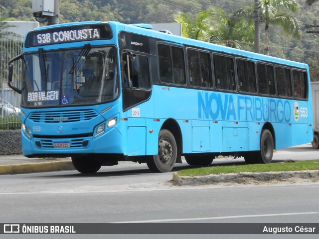 FAOL - Friburgo Auto Ônibus 553 na cidade de Nova Friburgo, Rio de Janeiro, Brasil, por Augusto César. Número da foto: #13012049.