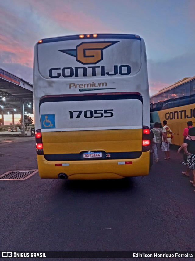 Empresa Gontijo de Transportes 17055 na cidade de Ribeirão Preto, São Paulo, Brasil, por Edinilson Henrique Ferreira. Número da foto: #13012596.