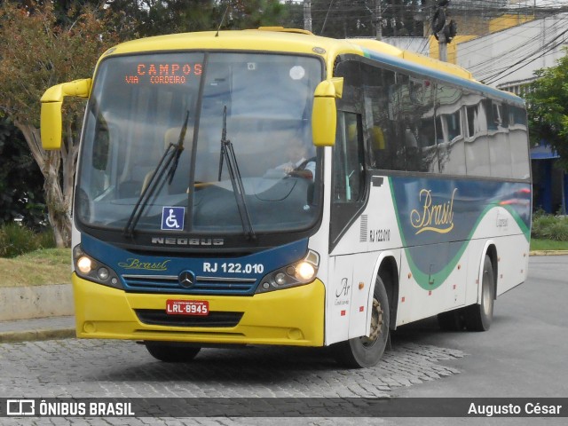 Brasil SA Transporte e Turismo RJ 122.010 na cidade de Nova Friburgo, Rio de Janeiro, Brasil, por Augusto César. Número da foto: #13011893.
