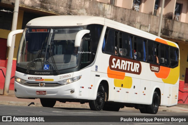 Saritur - Santa Rita Transporte Urbano e Rodoviário 23880 na cidade de Belo Horizonte, Minas Gerais, Brasil, por Paulo Henrique Pereira Borges. Número da foto: #13011608.