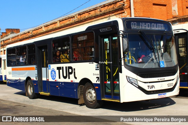 TUPi Transportes Urbanos Piracicaba 12203 na cidade de Piracicaba, São Paulo, Brasil, por Paulo Henrique Pereira Borges. Número da foto: #13013512.