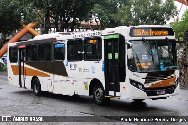 Erig Transportes > Gire Transportes B63001 na cidade de Rio de Janeiro, Rio de Janeiro, Brasil, por Paulo Henrique Pereira Borges. Número da foto: #13011622.