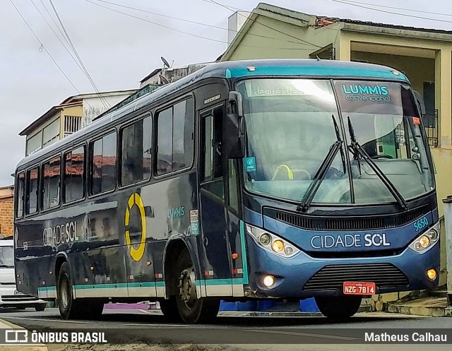 Viação Cidade Sol 5650 na cidade de Laje, Bahia, Brasil, por Matheus Calhau. Número da foto: #13012210.