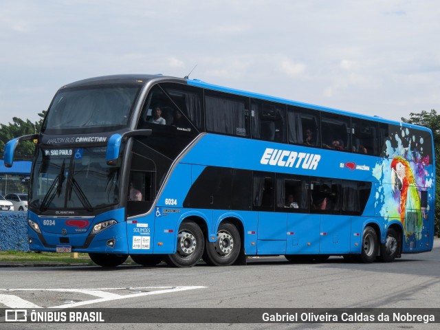 Eucatur - Empresa União Cascavel de Transportes e Turismo 6034 na cidade de São Paulo, São Paulo, Brasil, por Gabriel Oliveira Caldas da Nobrega. Número da foto: #13011444.