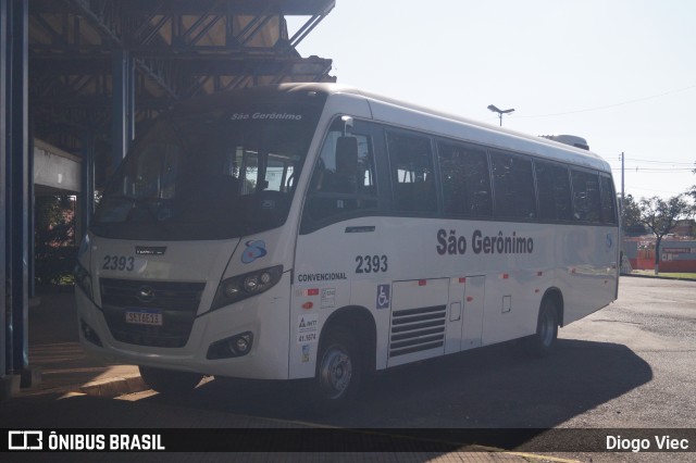 Viação São Gerônimo 2393 na cidade de Imbituva, Paraná, Brasil, por Diogo Viec. Número da foto: #13011920.