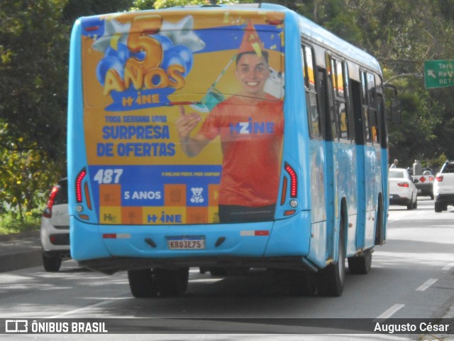 FAOL - Friburgo Auto Ônibus 487 na cidade de Nova Friburgo, Rio de Janeiro, Brasil, por Augusto César. Número da foto: #13011936.